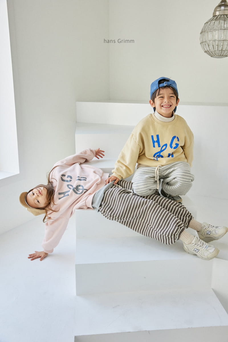 HANS GRIMM - Korean Children Fashion - #Kfashion4kids - Heavy Tery Stripes Jogger Pants - 3