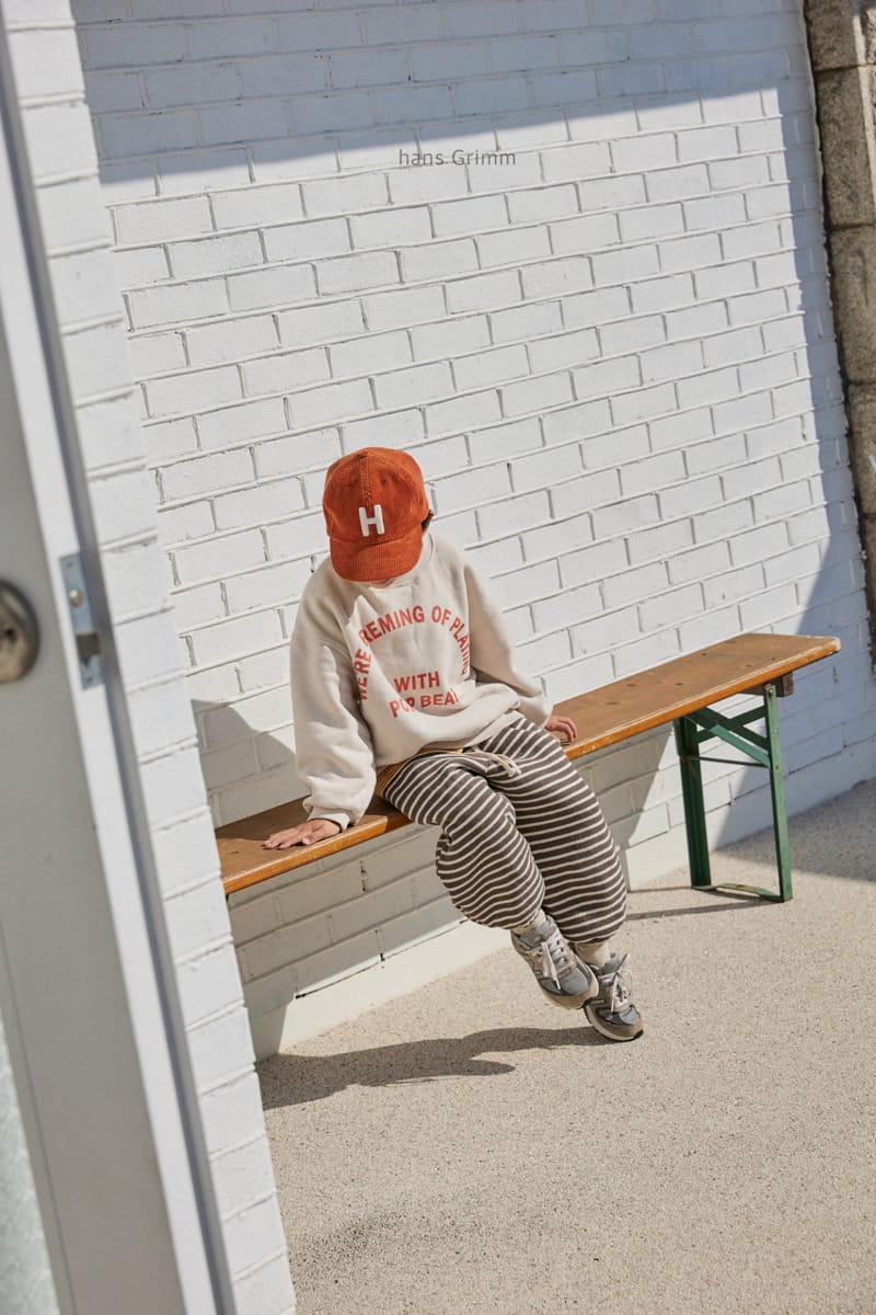 HANS GRIMM - Korean Children Fashion - #Kfashion4kids - Heavy Tery Stripes Jogger Pants - 8