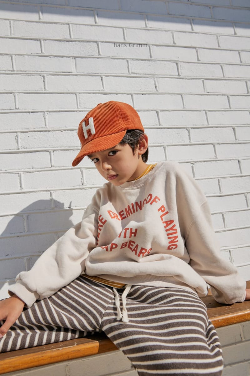 HANS GRIMM - Korean Children Fashion - #Kfashion4kids - Heavy Tery Stripes Jogger Pants - 9