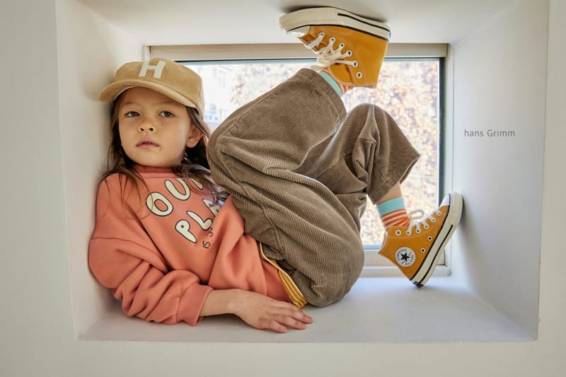 HANS GRIMM - Korean Children Fashion - #Kfashion4kids - Inter Look Bonding Corduroy  Pants