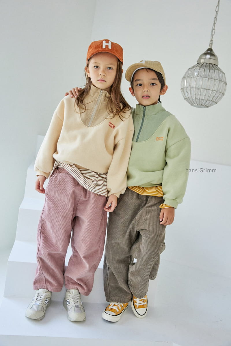 HANS GRIMM - Korean Children Fashion - #Kfashion4kids - Inter Look Bonding Corduroy  Pants - 12