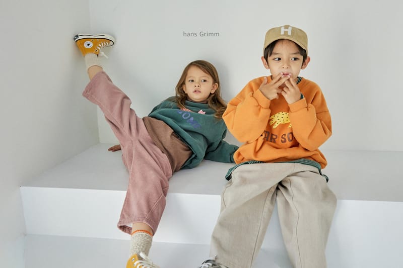 HANS GRIMM - Korean Children Fashion - #Kfashion4kids - Inter Look Bonding Corduroy  Pants - 7