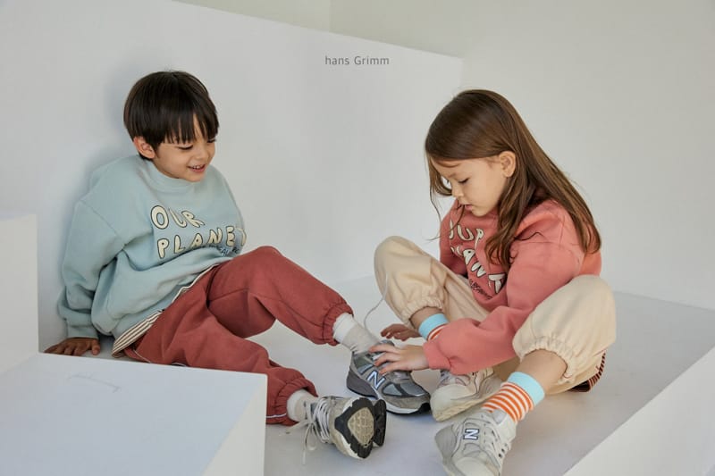HANS GRIMM - Korean Children Fashion - #Kfashion4kids - Bbing Stripes Jogger Pants