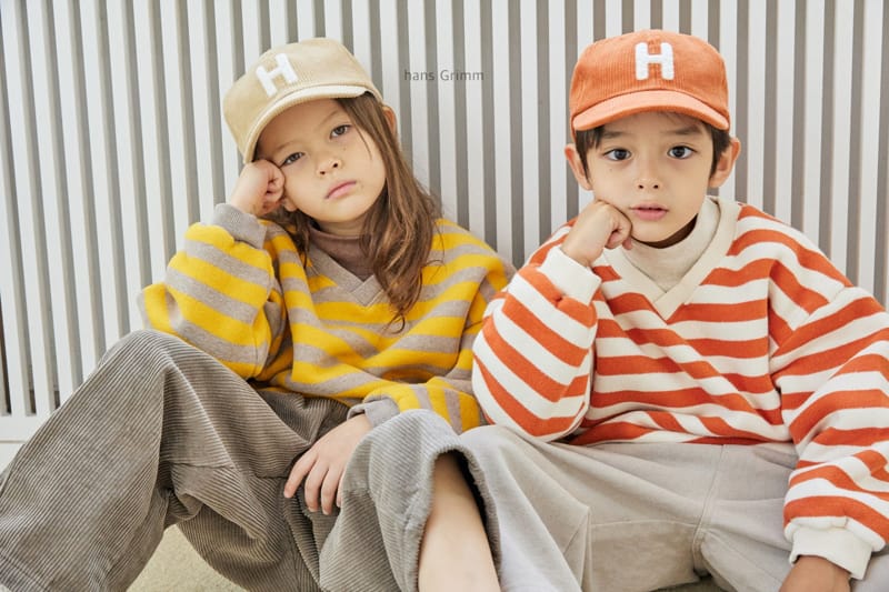 HANS GRIMM - Korean Children Fashion - #Kfashion4kids - Heavy Fleece Stripes Sweatshirt