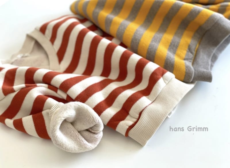HANS GRIMM - Korean Children Fashion - #Kfashion4kids - Heavy Fleece Stripes Sweatshirt - 12