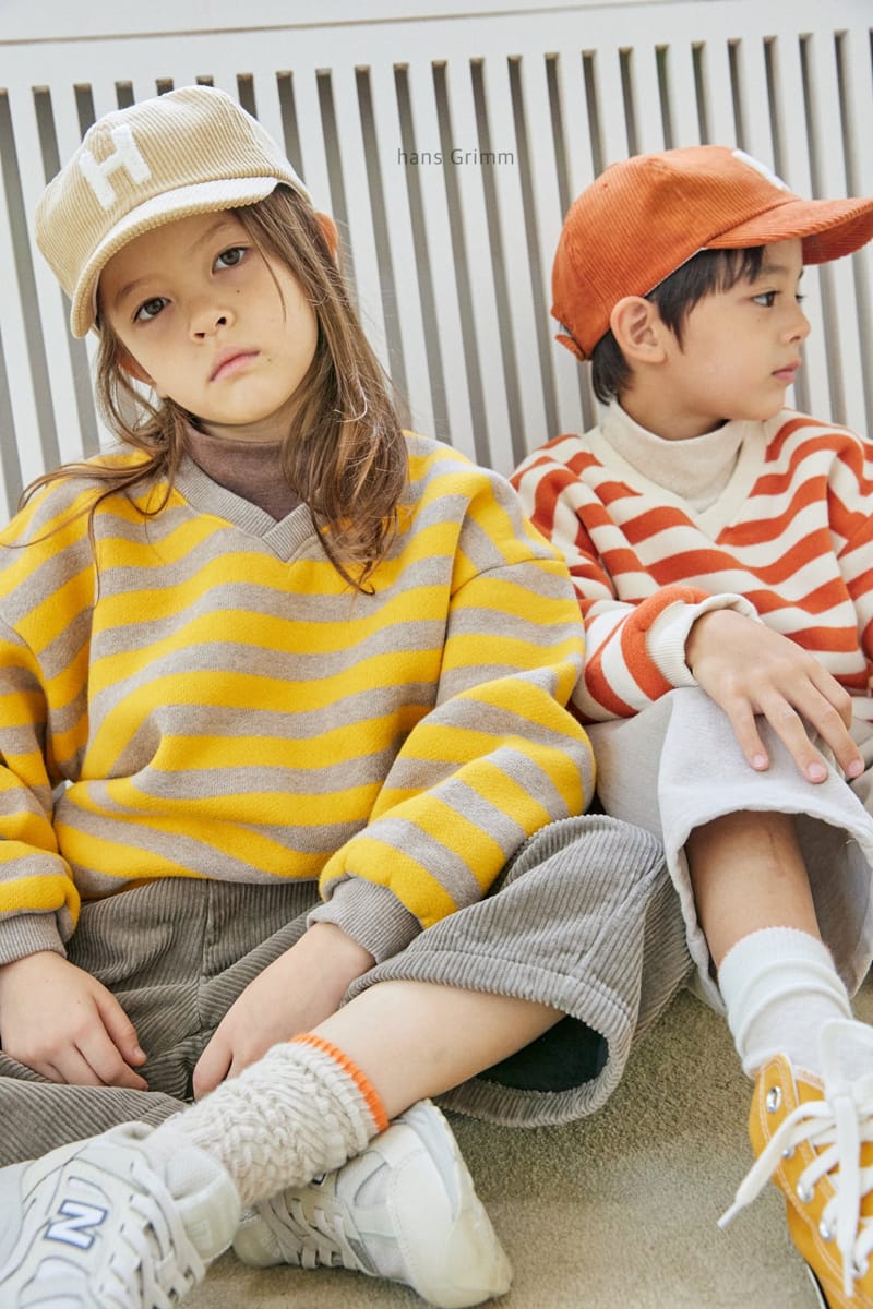 HANS GRIMM - Korean Children Fashion - #Kfashion4kids - Heavy Fleece Stripes Sweatshirt - 2