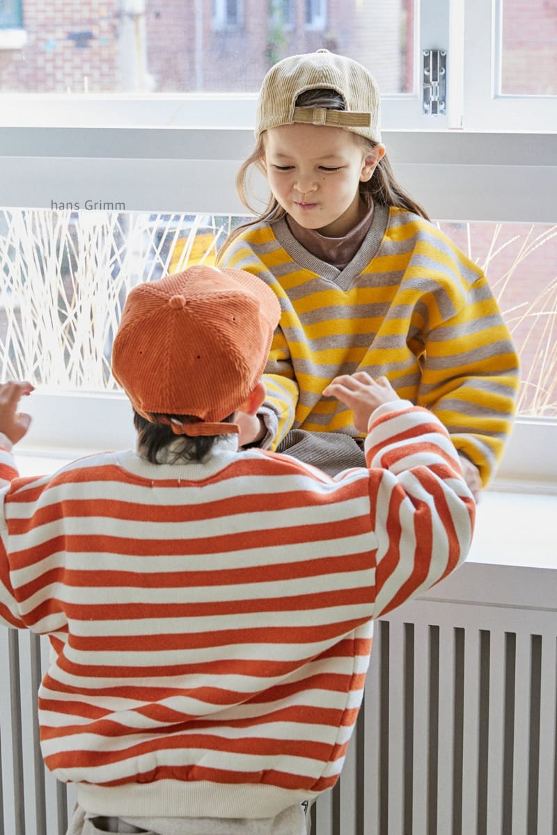 HANS GRIMM - Korean Children Fashion - #Kfashion4kids - Heavy Fleece Stripes Sweatshirt - 4