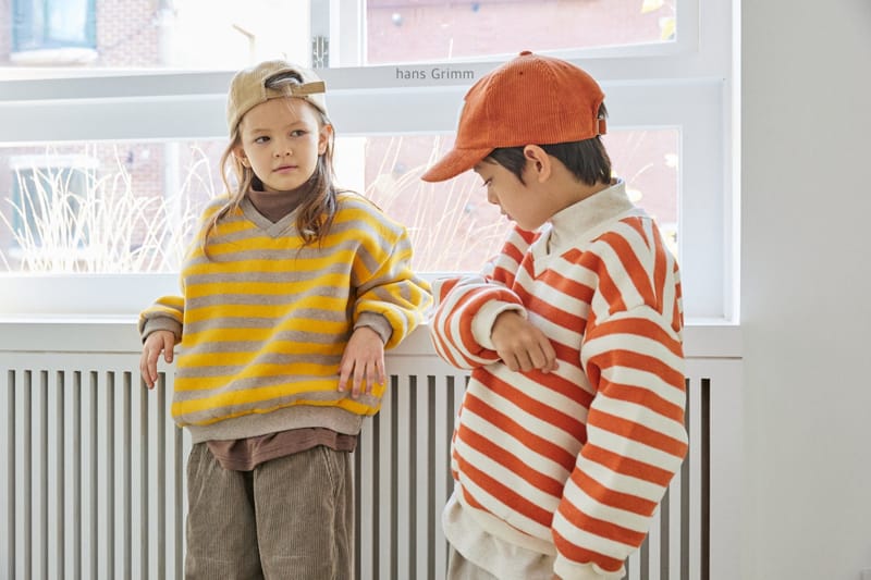 HANS GRIMM - Korean Children Fashion - #Kfashion4kids - Heavy Fleece Stripes Sweatshirt - 5
