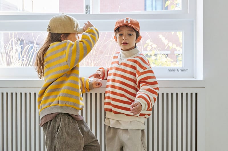 HANS GRIMM - Korean Children Fashion - #Kfashion4kids - Heavy Fleece Stripes Sweatshirt - 7