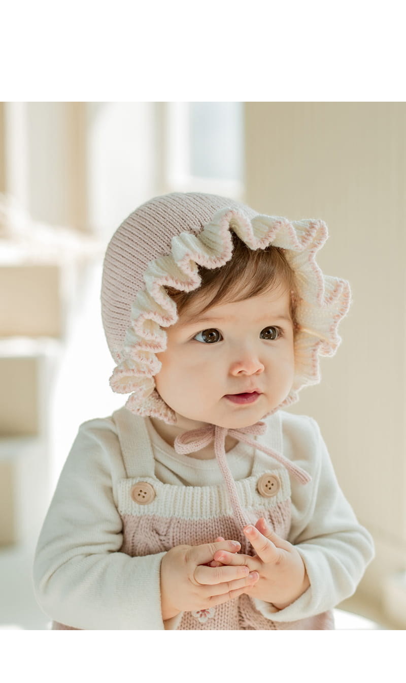 HAPPY PRINCE - Korean Children Fashion - #Kfashion4kids - Pring Knit Bonnet