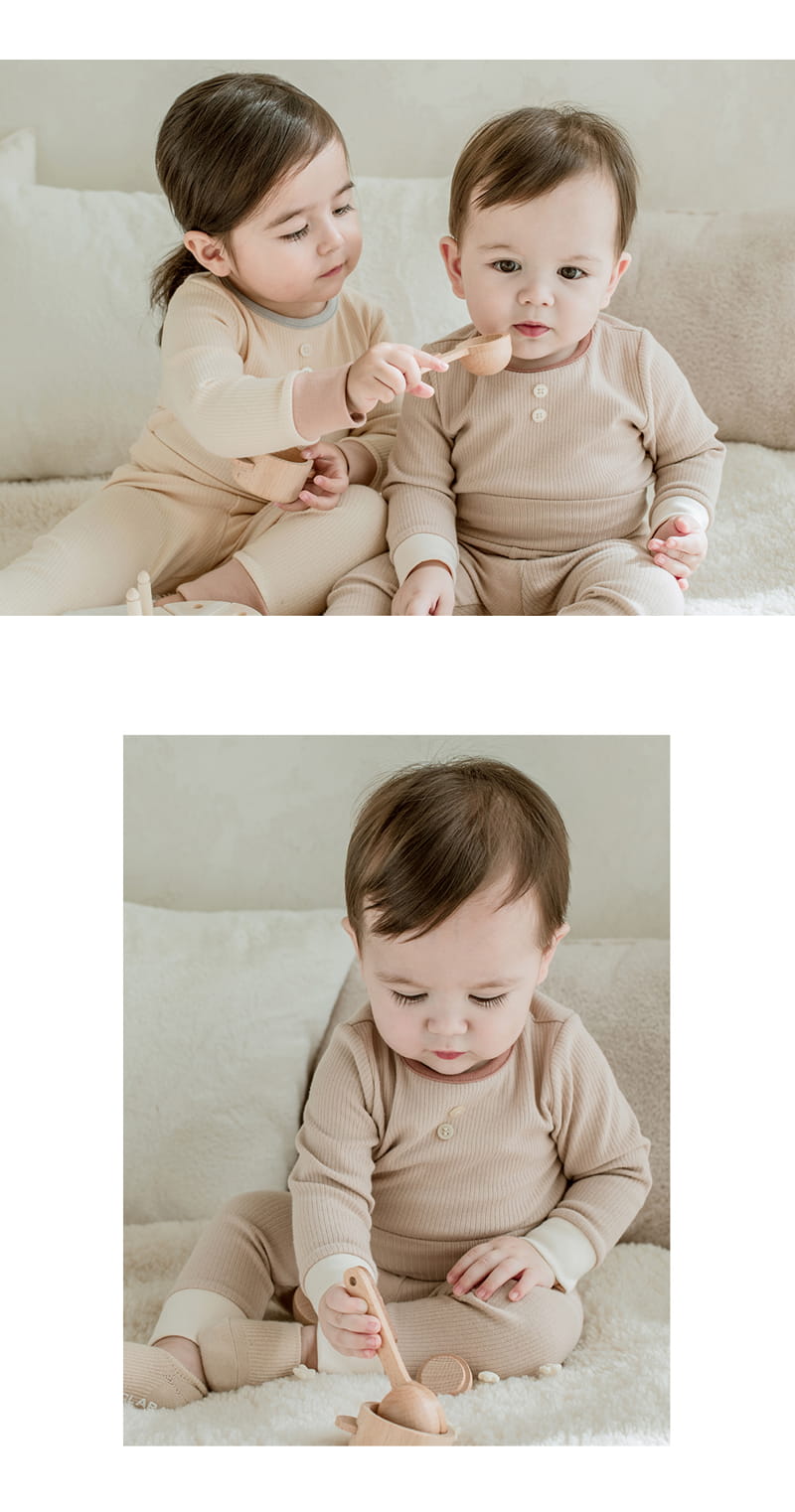 HAPPY PRINCE - Korean Children Fashion - #Kfashion4kids - Paw Paw Comfy Belly Easywear Beige - 4