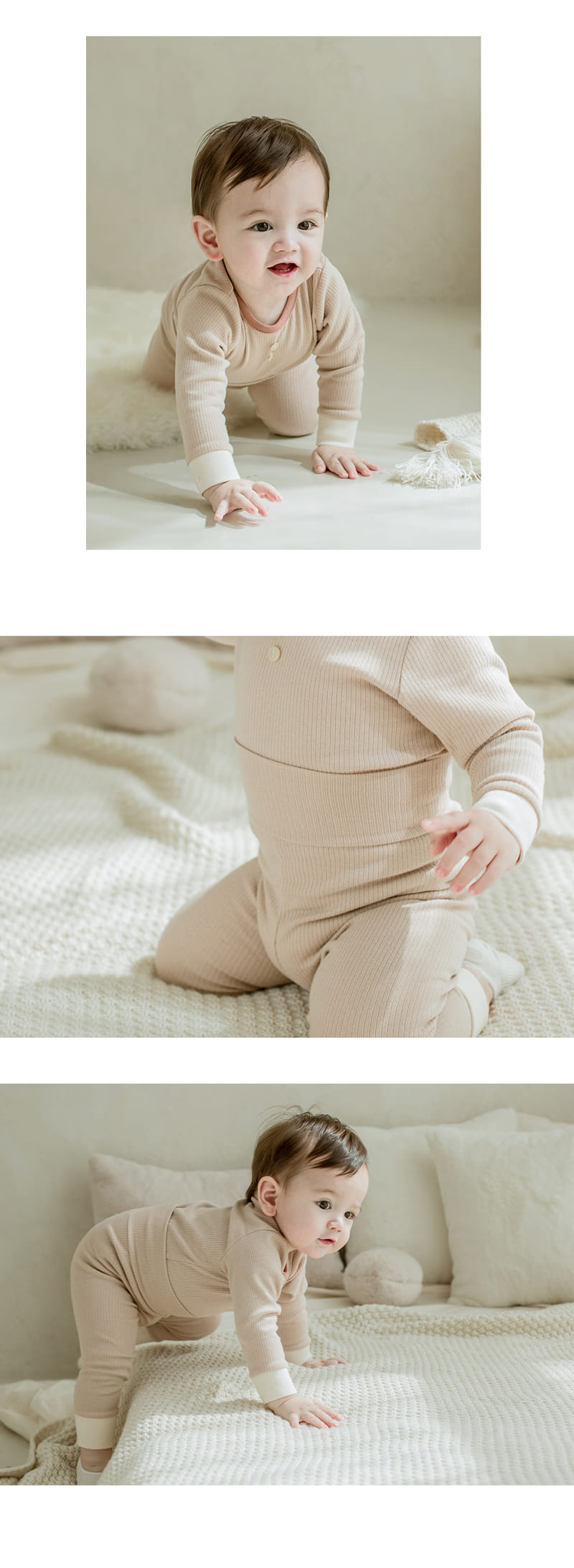 HAPPY PRINCE - Korean Children Fashion - #Kfashion4kids - Paw Paw Comfy Belly Easywear Beige - 6