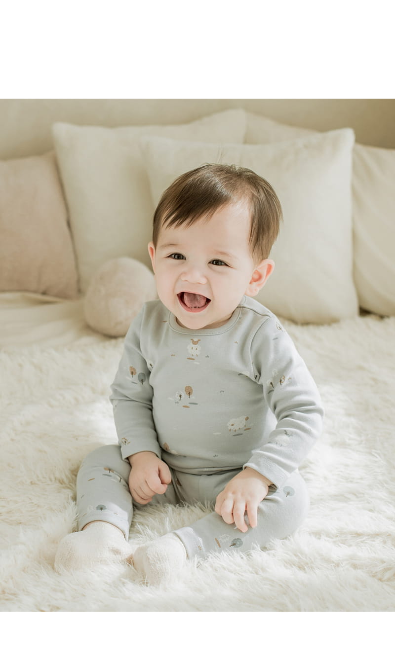 HAPPY PRINCE - Korean Children Fashion - #Kfashion4kids - Blanco Easywear Blue