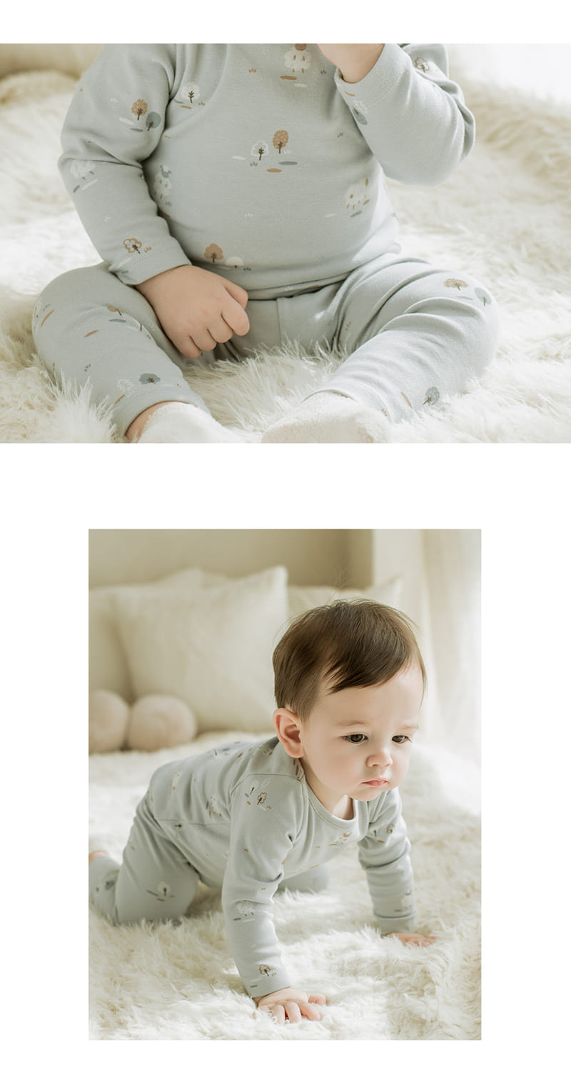 HAPPY PRINCE - Korean Children Fashion - #Kfashion4kids - Blanco Easywear Blue - 4