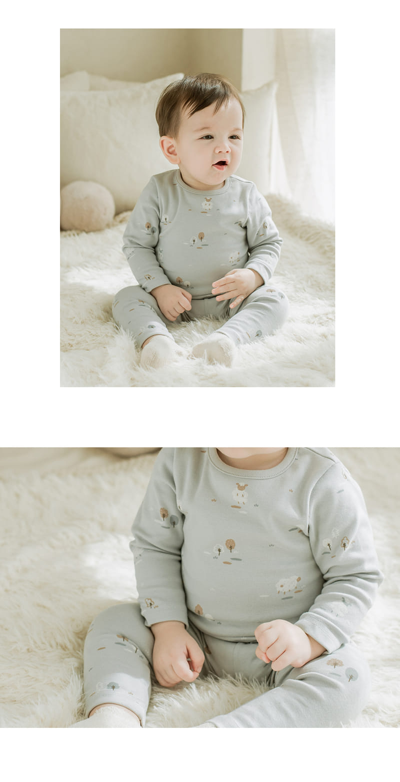 HAPPY PRINCE - Korean Children Fashion - #Kfashion4kids - Blanco Easywear Blue - 6