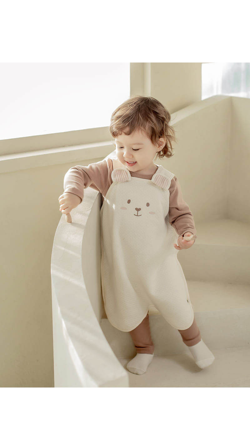 HAPPY PRINCE - Korean Children Fashion - #Kfashion4kids - Bao Bamboo Sleep Vest Cream