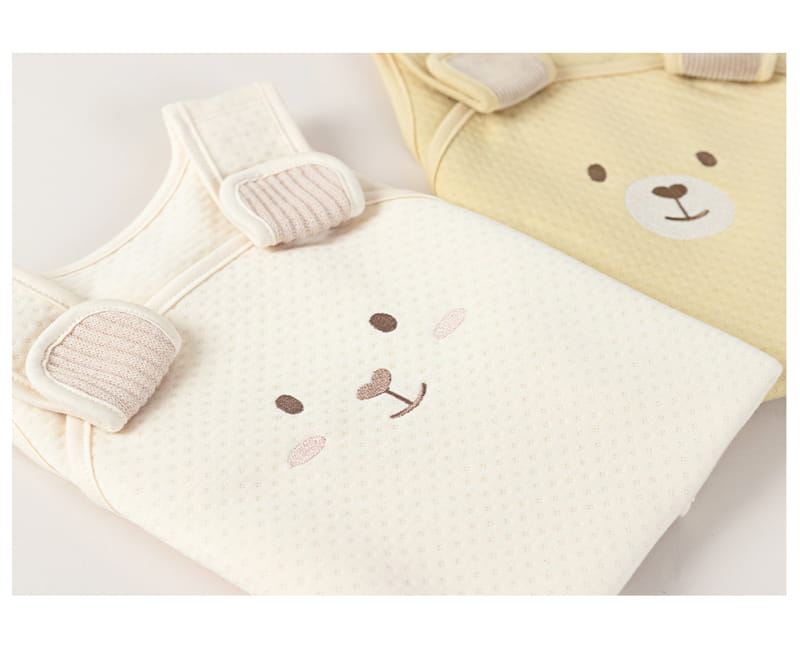 HAPPY PRINCE - Korean Children Fashion - #Kfashion4kids - Bao Bamboo Sleep Vest Cream - 5