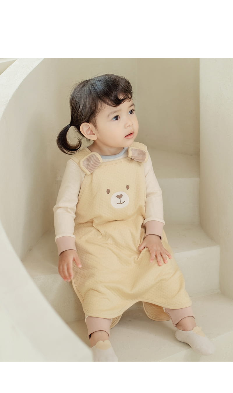 HAPPY PRINCE - Korean Children Fashion - #Kfashion4kids - Bao Bamboo Sleep Vest Yellow