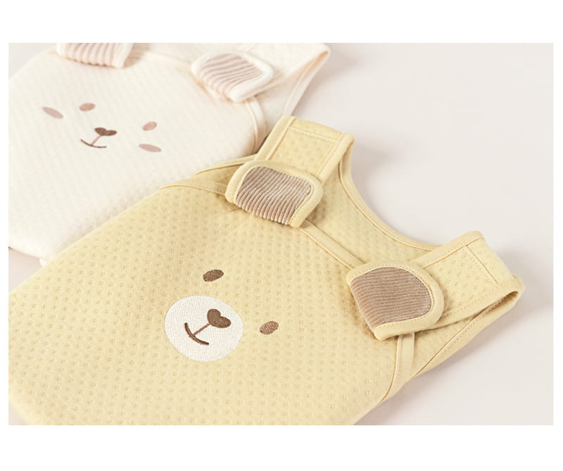 HAPPY PRINCE - Korean Children Fashion - #Kfashion4kids - Bao Bamboo Sleep Vest Yellow - 5