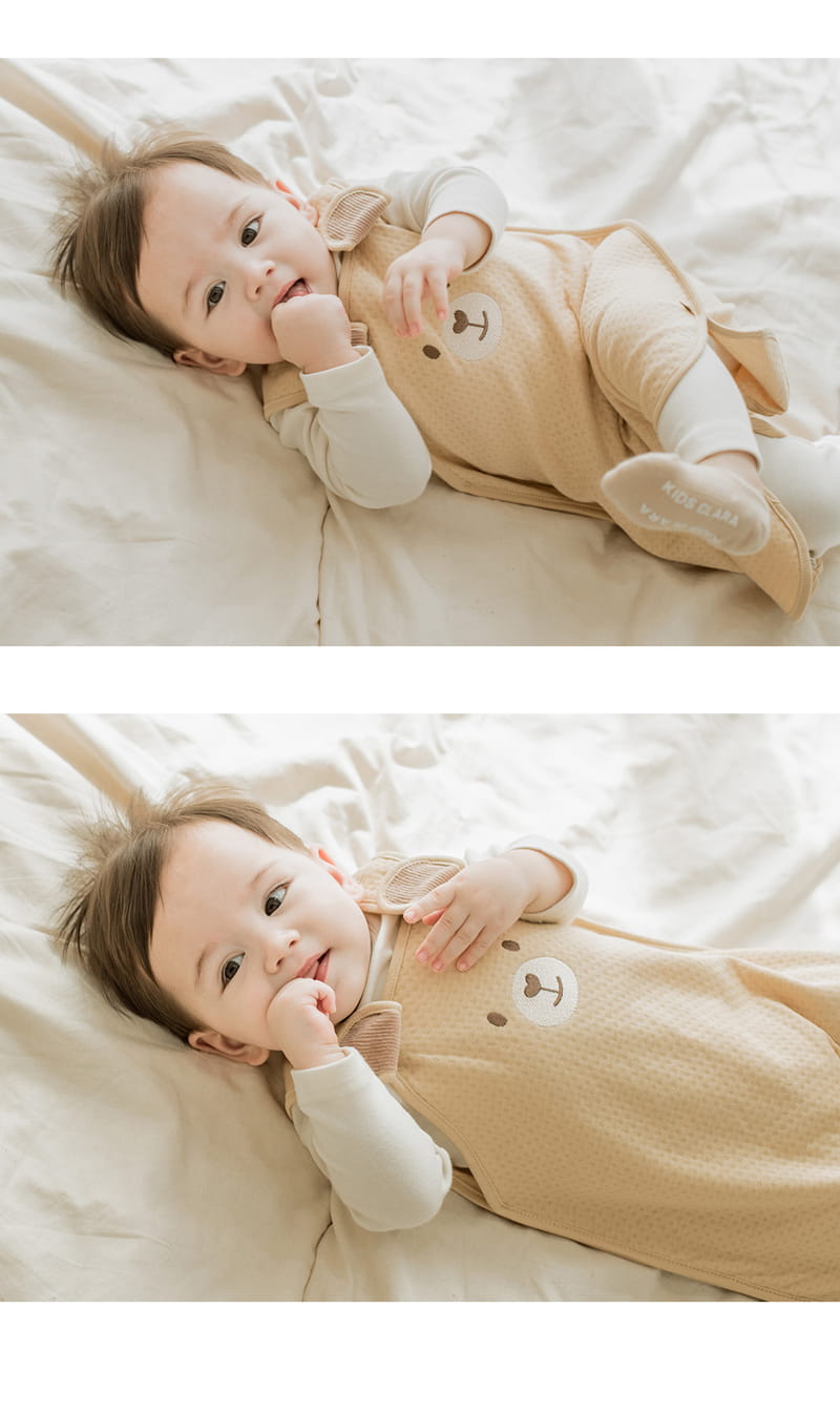 HAPPY PRINCE - Korean Children Fashion - #Kfashion4kids - Bao Bamboo Sleep Vest Yellow - 6
