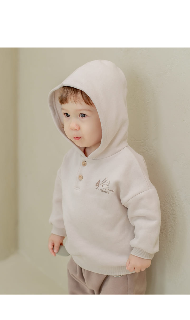 HAPPY PRINCE - Korean Children Fashion - #Kfashion4kids - Miguel Hood Fleece Sweatshirt