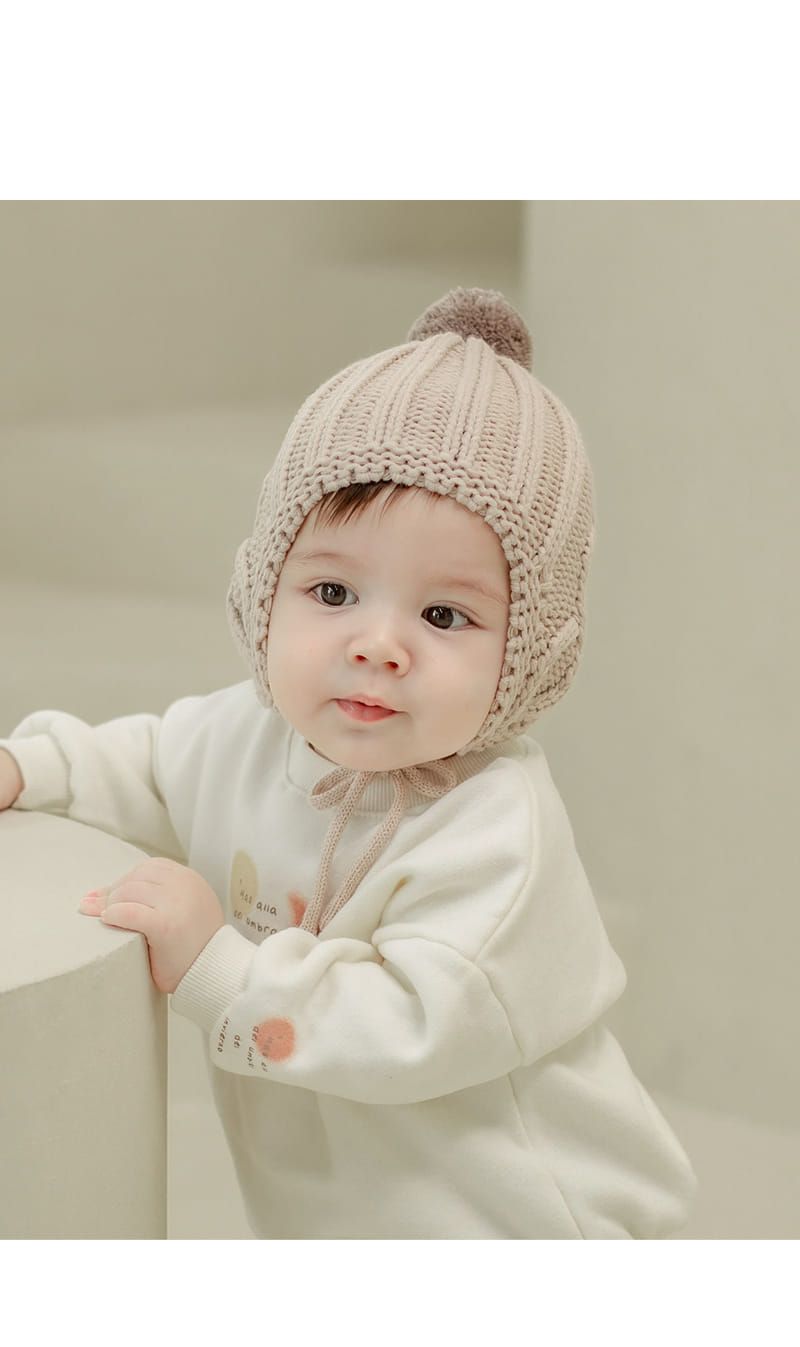 HAPPY PRINCE - Korean Children Fashion - #Kfashion4kids - Raines Bell Knit Baby Hat