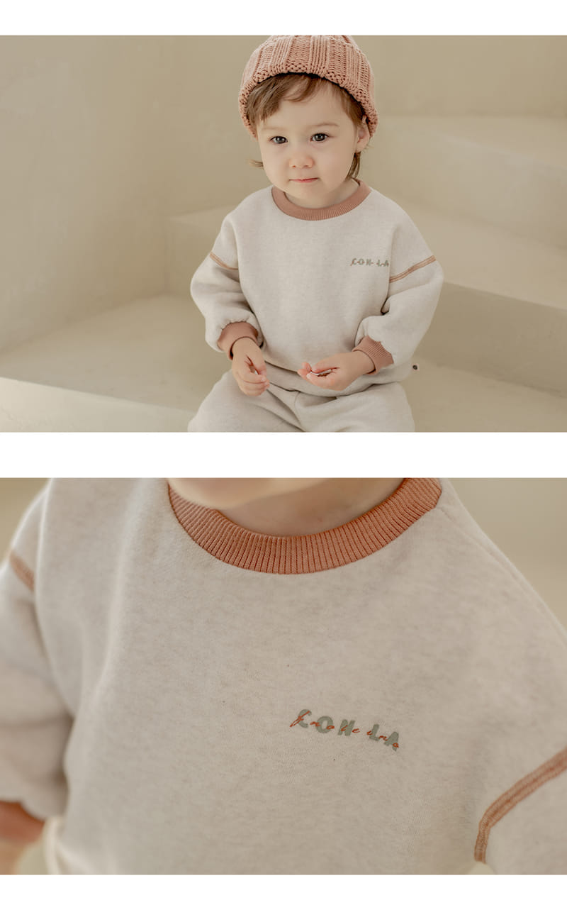HAPPY PRINCE - Korean Children Fashion - #Kfashion4kids - Komi Fleece Lined Top Bottom Set - 4