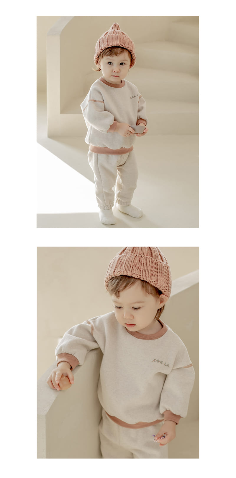 HAPPY PRINCE - Korean Children Fashion - #Kfashion4kids - Komi Fleece Lined Top Bottom Set - 5