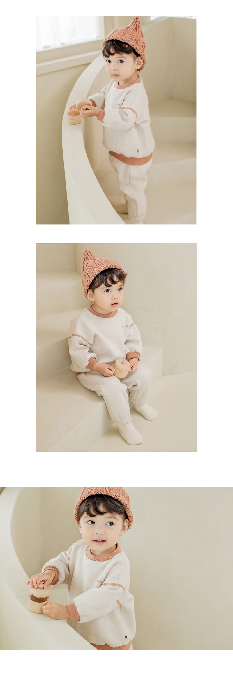HAPPY PRINCE - Korean Children Fashion - #Kfashion4kids - Komi Fleece Lined Top Bottom Set - 6
