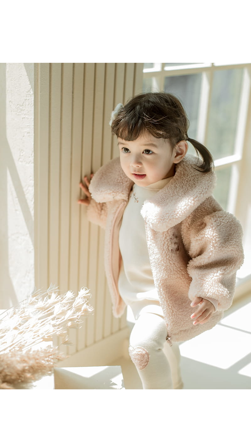 HAPPY PRINCE - Korean Children Fashion - #Kfashion4kids - Romantic Fleece Zip-up