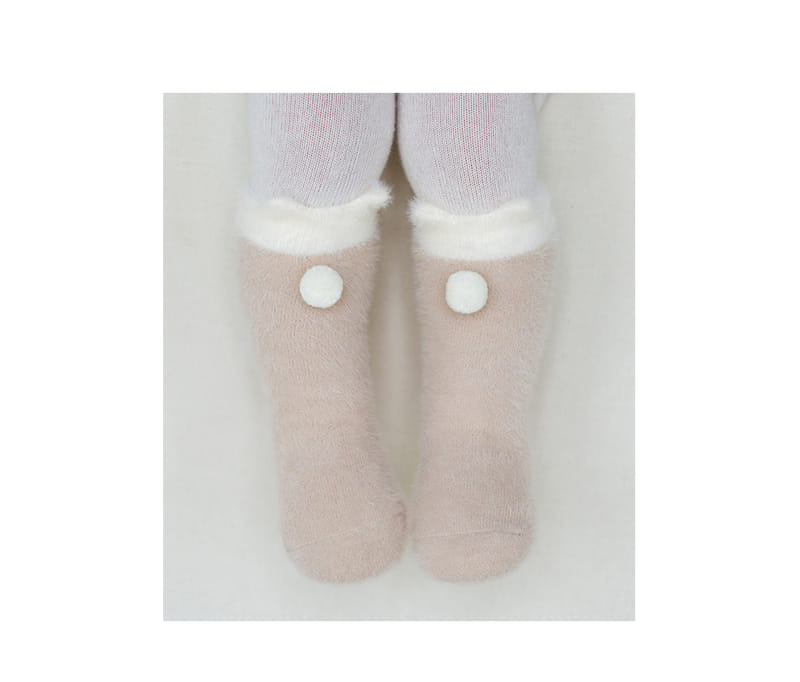 HAPPY PRINCE - Korean Children Fashion - #Kfashion4kids - Teddy Winter Baby Boots Socks [set of 5] - 2