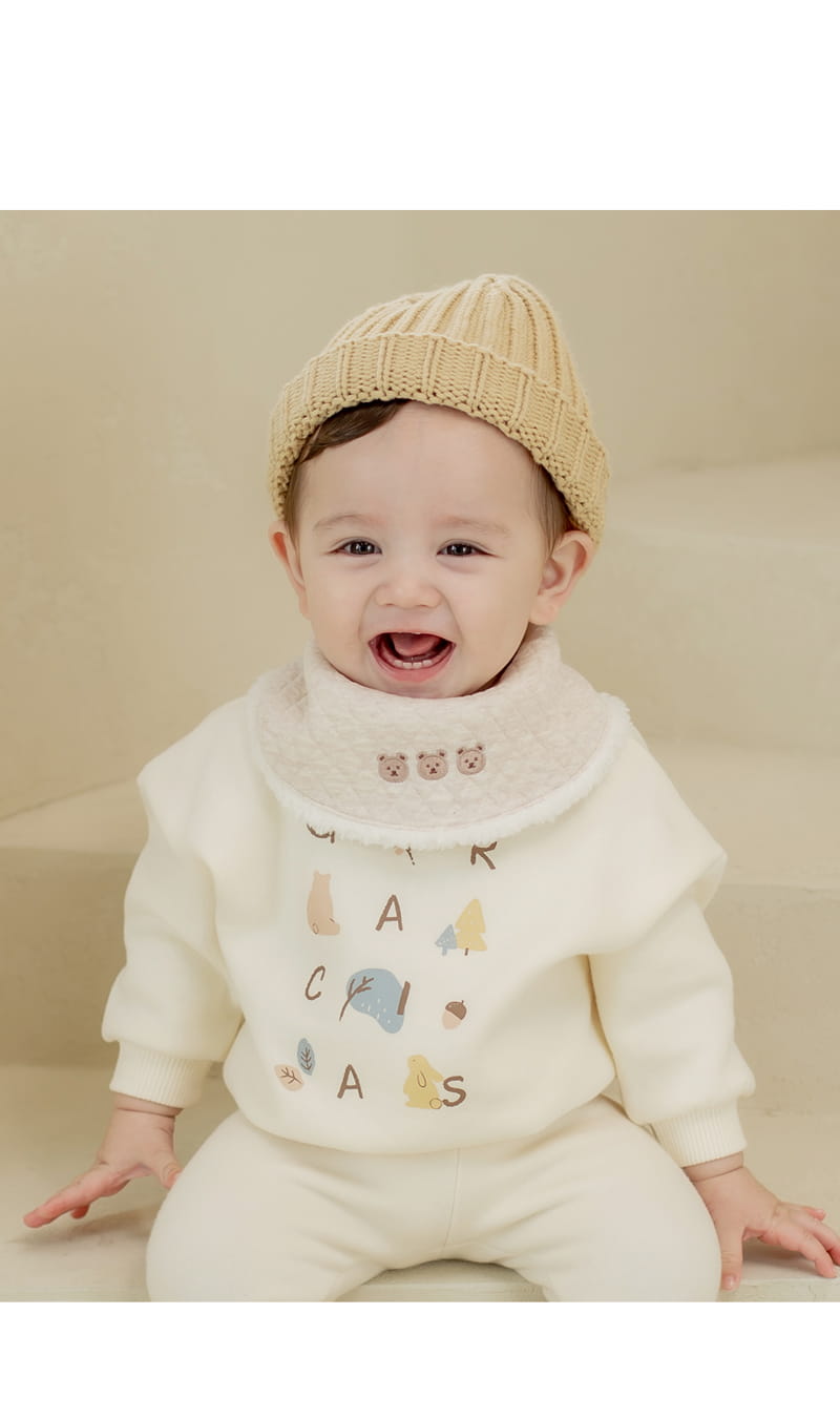 HAPPY PRINCE - Korean Children Fashion - #Kfashion4kids - Kobe Snow Baby Bib