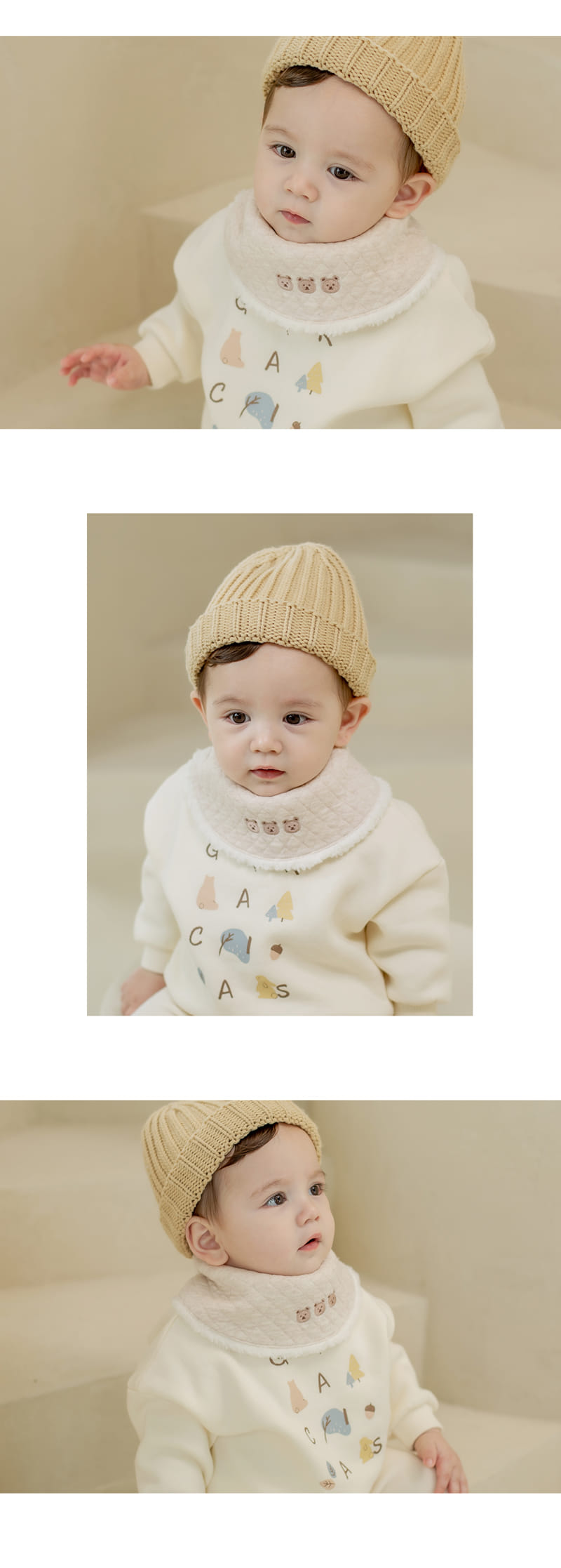 HAPPY PRINCE - Korean Children Fashion - #Kfashion4kids - Kobe Snow Baby Bib - 4