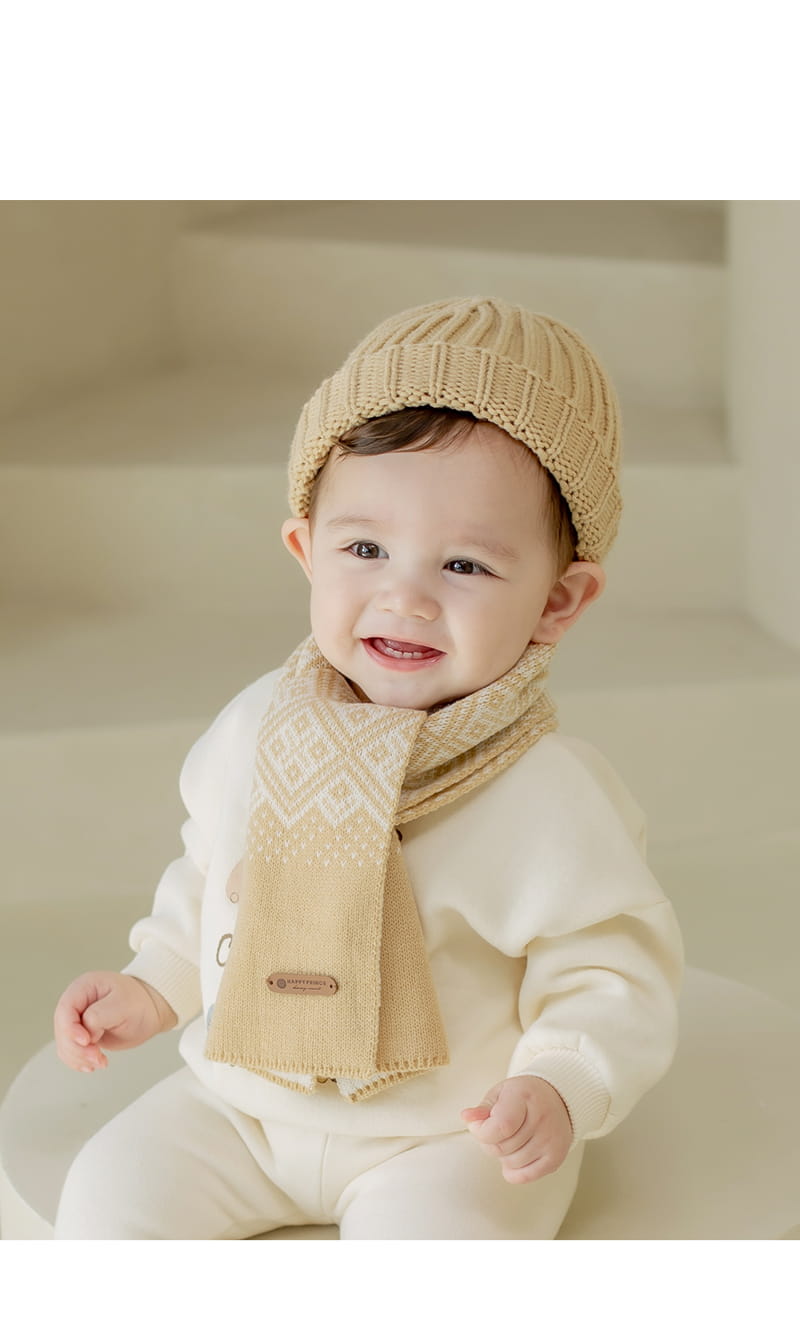 HAPPY PRINCE - Korean Children Fashion - #Kfashion4kids - Karmin Knit Reversible Muffler
