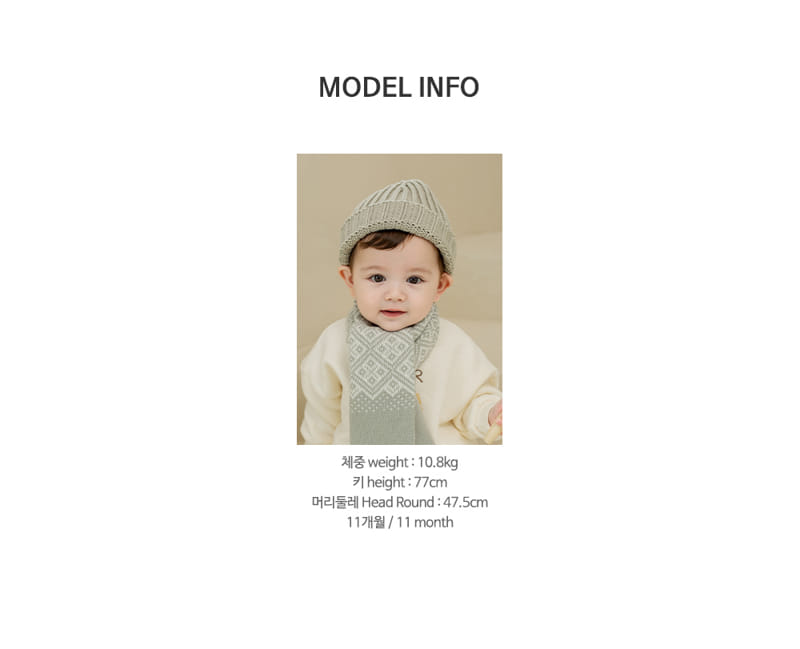HAPPY PRINCE - Korean Children Fashion - #Kfashion4kids - Karmin Knit Reversible Muffler - 10