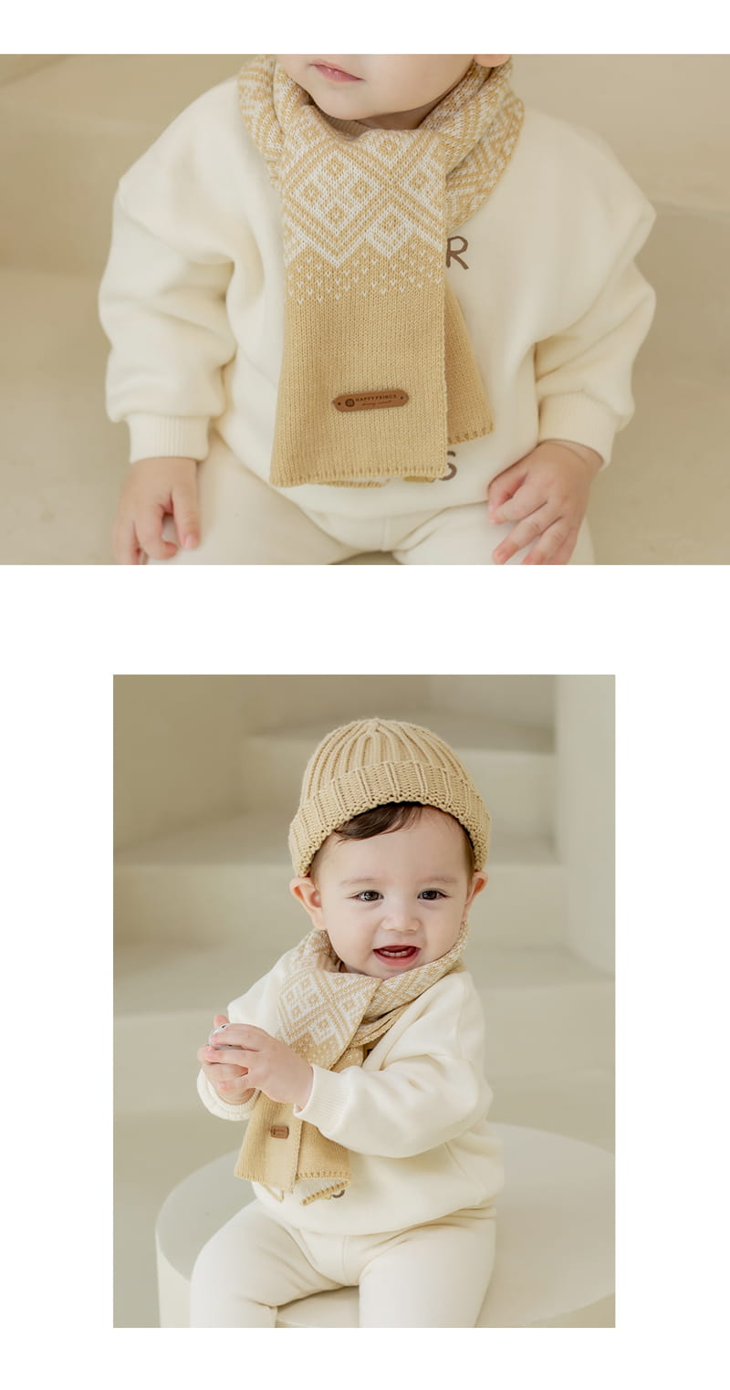 HAPPY PRINCE - Korean Children Fashion - #Kfashion4kids - Karmin Knit Reversible Muffler - 4