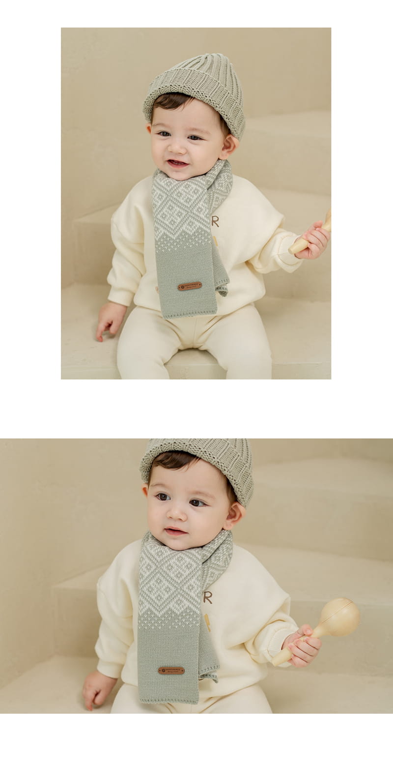 HAPPY PRINCE - Korean Children Fashion - #Kfashion4kids - Karmin Knit Reversible Muffler - 6