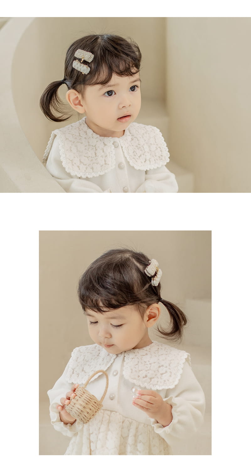 HAPPY PRINCE - Korean Children Fashion - #Kfashion4kids - Dior Mini Baby Hairpin [set of 5] - 4