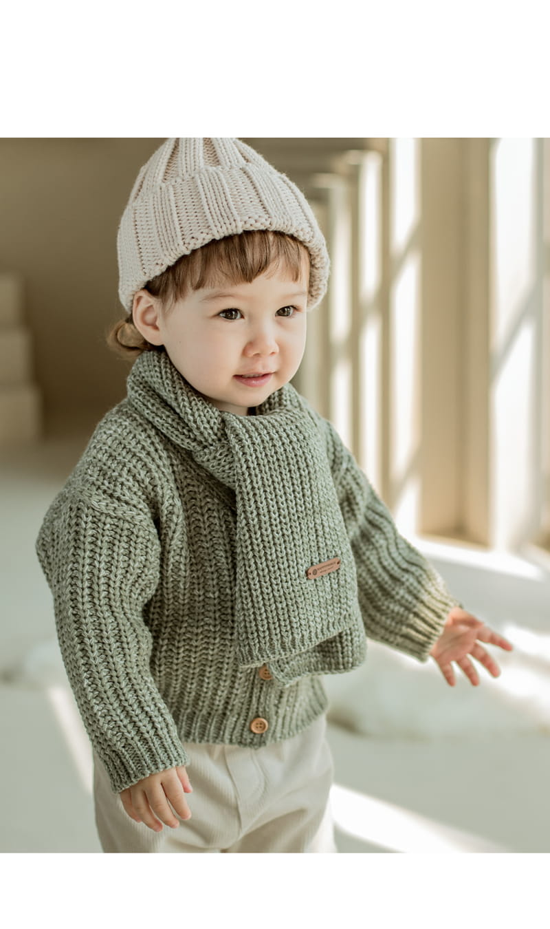 HAPPY PRINCE - Korean Children Fashion - #Kfashion4kids - Commtte Knit Muffler