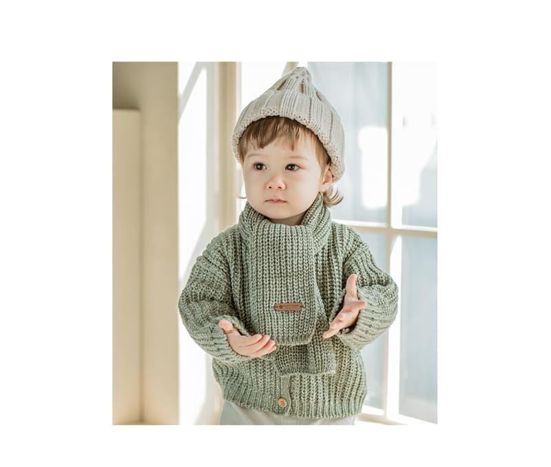 HAPPY PRINCE - Korean Children Fashion - #Kfashion4kids - Commtte Knit Muffler - 2