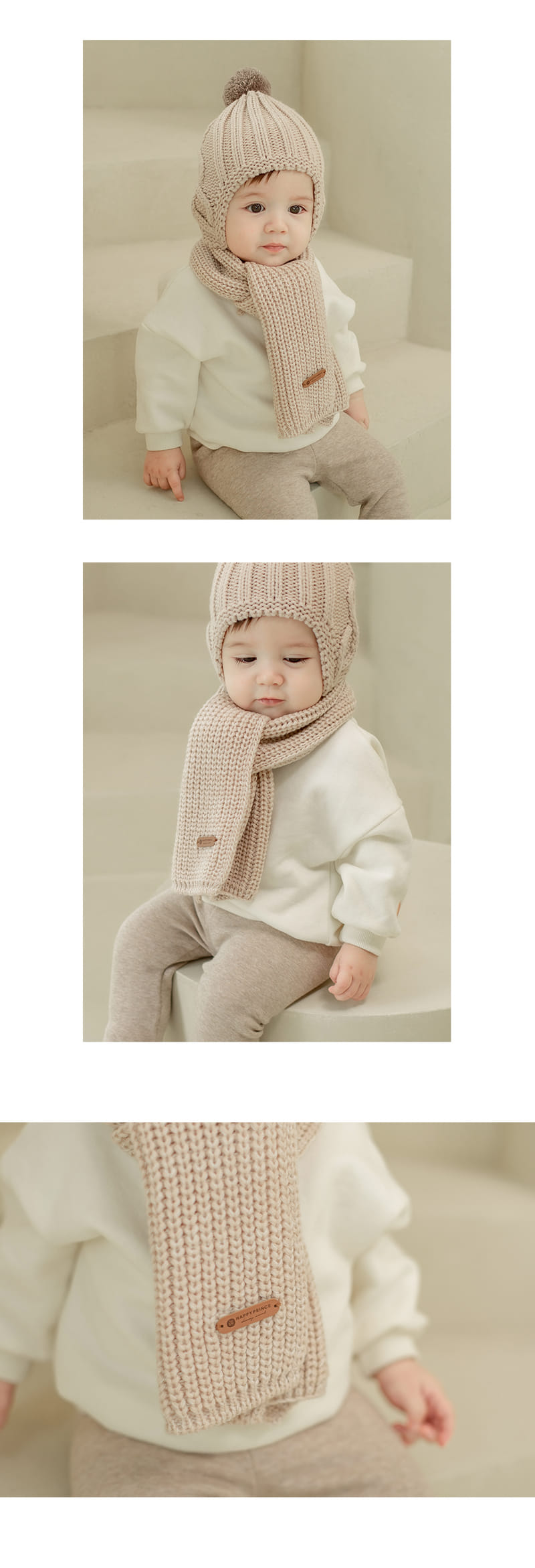 HAPPY PRINCE - Korean Children Fashion - #Kfashion4kids - Commtte Knit Muffler - 6