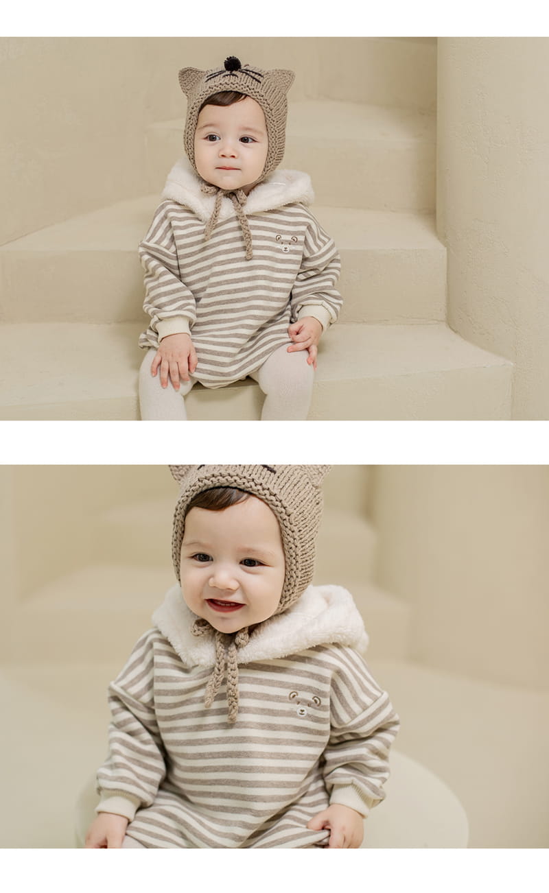 HAPPY PRINCE - Korean Children Fashion - #Kfashion4kids - Max Hood Fleece Lined Coveralls - 4