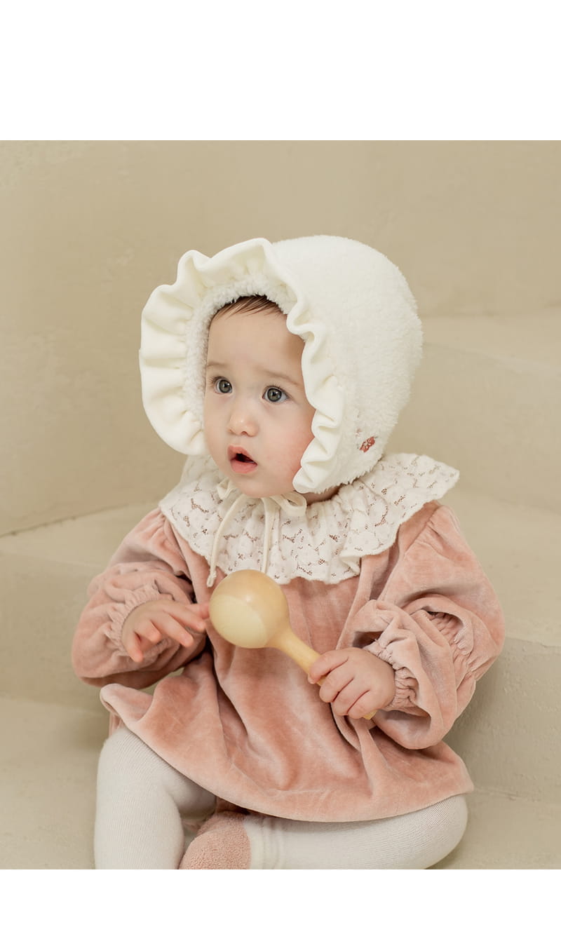 HAPPY PRINCE - Korean Children Fashion - #Kfashion4kids - Lilu Frill Winter Bonnet