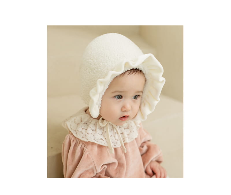 HAPPY PRINCE - Korean Children Fashion - #Kfashion4kids - Lilu Frill Winter Bonnet - 2