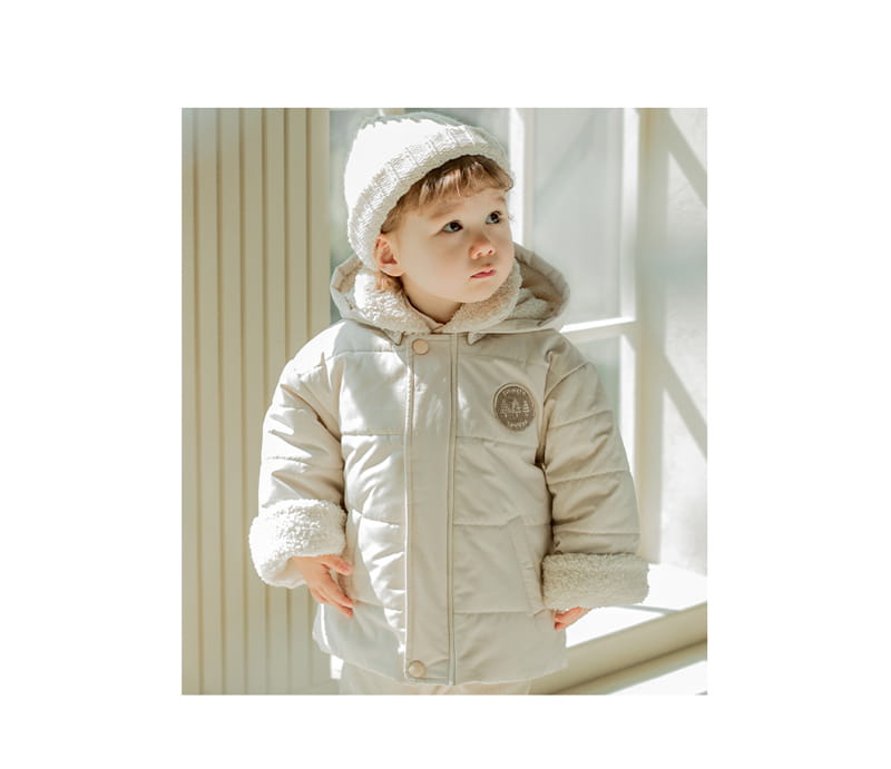 HAPPY PRINCE - Korean Children Fashion - #Kfashion4kids - Grain Baby Padding Jumper - 2