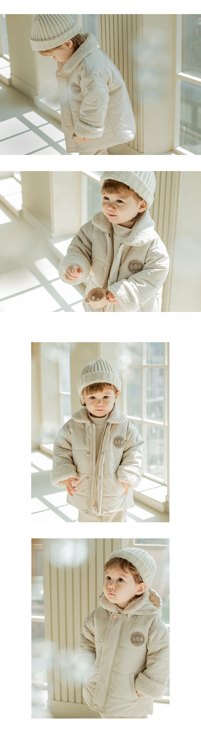 HAPPY PRINCE - Korean Children Fashion - #Kfashion4kids - Grain Baby Padding Jumper - 4