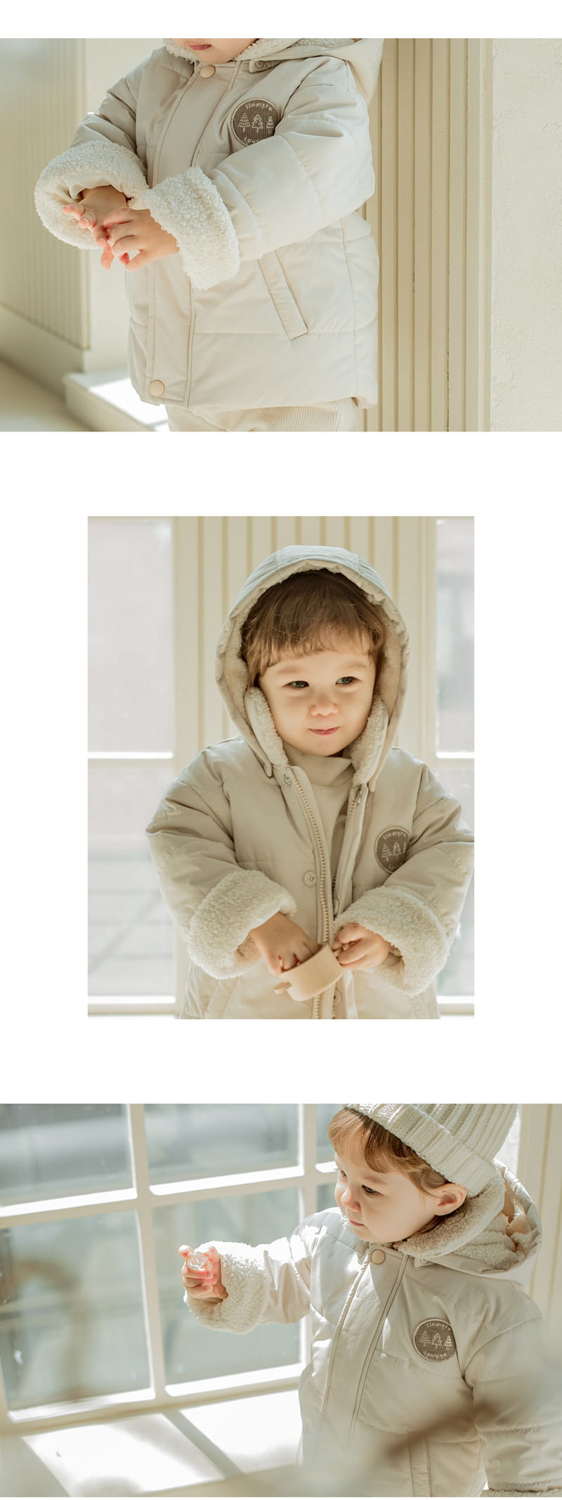 HAPPY PRINCE - Korean Children Fashion - #Kfashion4kids - Grain Baby Padding Jumper - 5