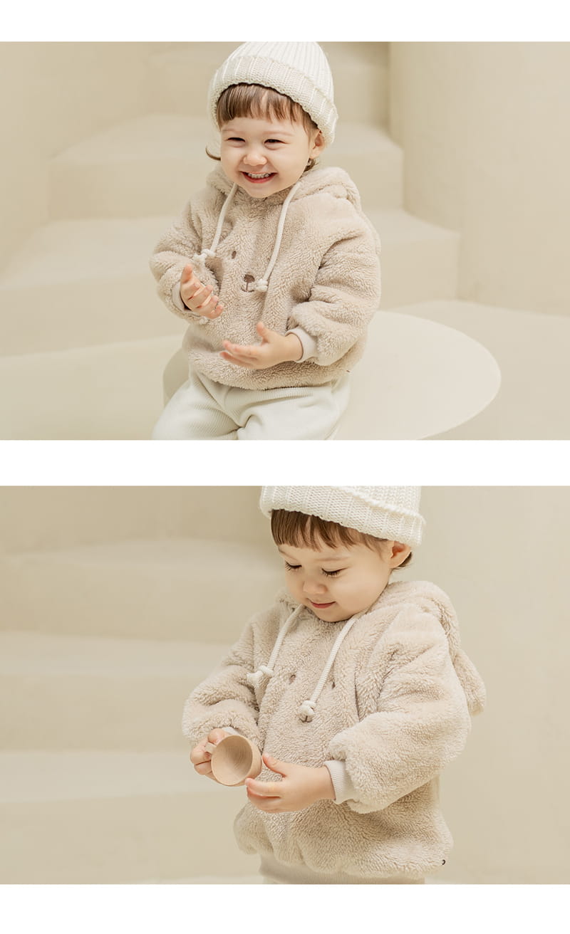 HAPPY PRINCE - Korean Children Fashion - #Kfashion4kids - Bauw Fleece Hoodie - 4