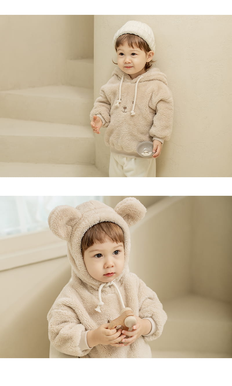 HAPPY PRINCE - Korean Children Fashion - #Kfashion4kids - Bauw Fleece Hoodie - 6
