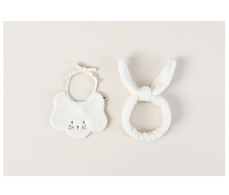 HAPPY PRINCE - Korean Children Fashion - #Kfashion4kids - Hola Bunny Bib with Hairband - 5